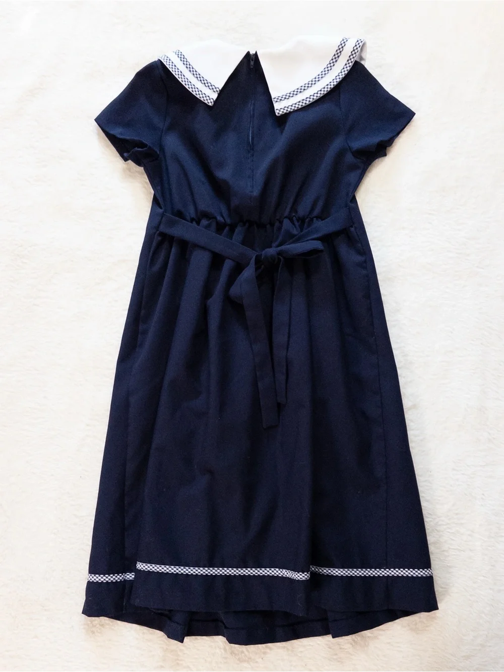 Bonnie Jean Navy Dress with White Sailor Collar